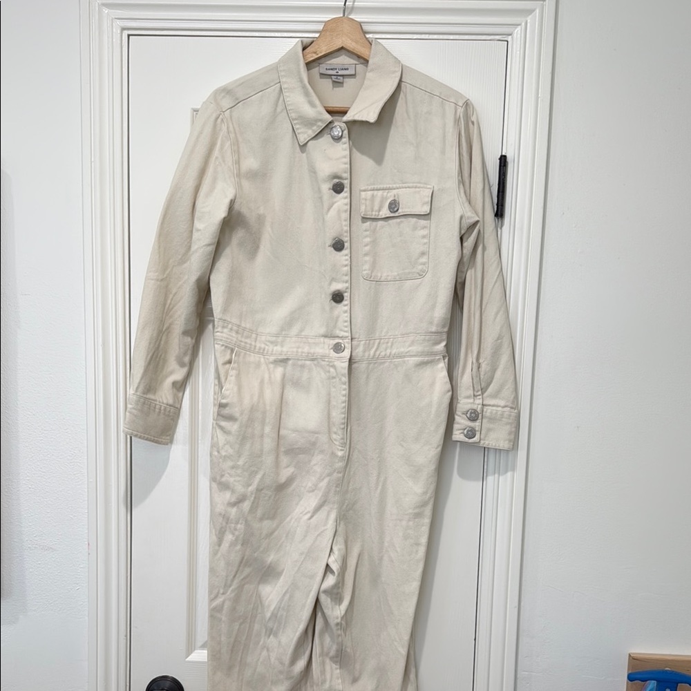 Sandy Liang Cream denim Jumpsuit